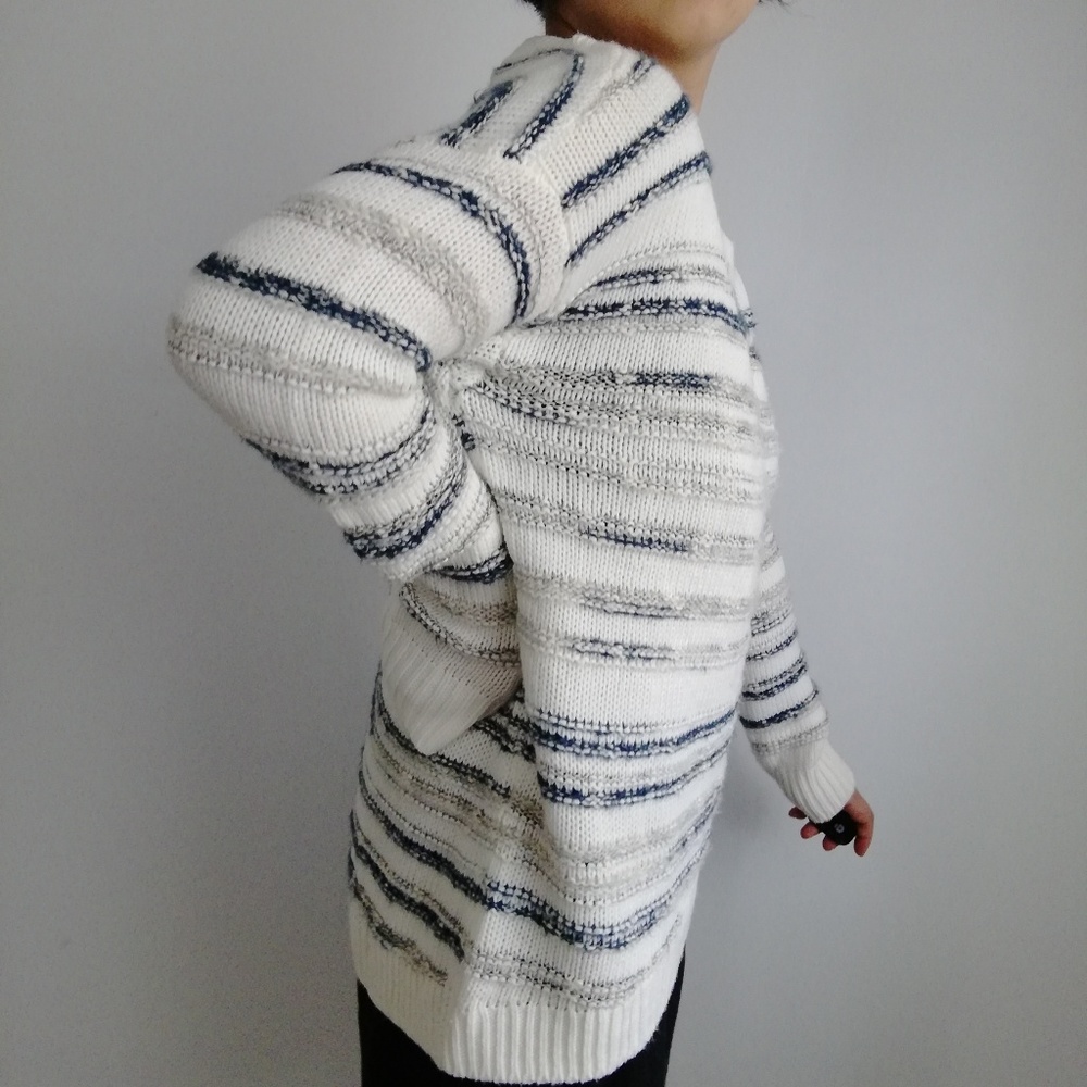 πβοΈCalvin Klein White Marled Sweater - Picture 3 of 7